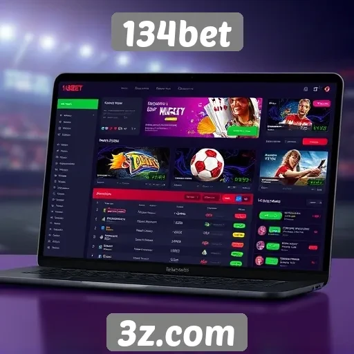 Análise da interface do usuário do site 134bet